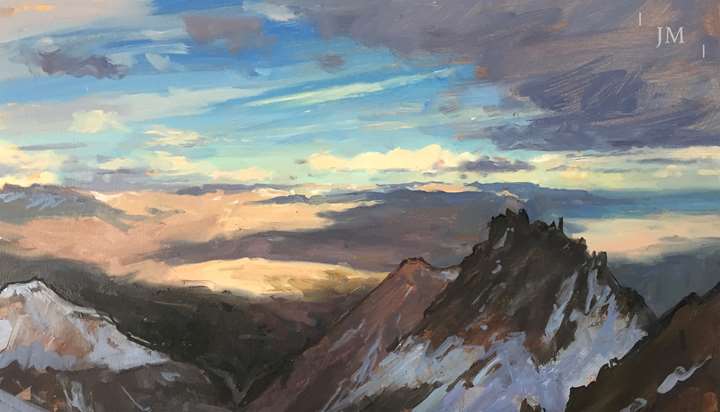 Edge. From the summit of Mojon Rojo